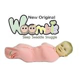 The Woombie Original Swaddle Blanket, Bubblegum, 14-19 Pounds