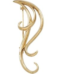 19.00X46.00 Mm 14K Yellow Gold Brooch