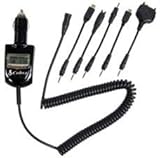 Cobra CB-LCD-CLA1 Vehicle Cellular Charger with LCD Display for Use With Mo ....