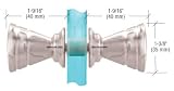CRL Polished Chrome Ribbed Bow-Tie Style Back-to-Back Knob