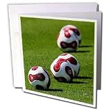 Soccer - Soccer Balls - Greeting Cards-12 Greeting Cards with envelopes