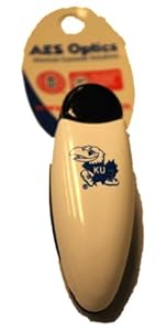 Kansas Jayhawks AES Optics White Black Car Visor Clip Sunglasses Holder