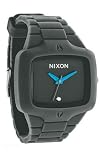Nixon Men's A139-211 Rubber Analog Orange Dial Watch