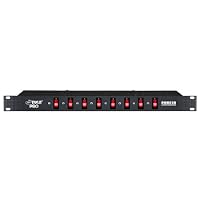 Pyle-Pro PDBC10 8 Outlet Power Supply Center (19-inch Rack Mount, Individual Switches)