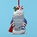 "Facebook Friends" Snowman Christmas Ornament for Personalization 4.75"
