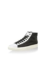 PIERRE CARDIN Zapatillas abotinadas (Negro / Blanco)