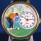 Golf Male Gold Watch