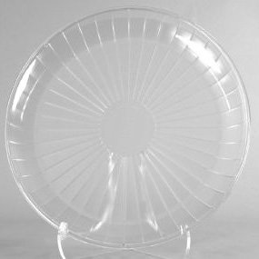 Clear Plastic Serving Platter, Round 18-inch On Sale