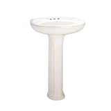 American Standard 0115.411.020 Colony 21-Inch Pedestal Top and Leg with 4-Inch Centerset Holes, White