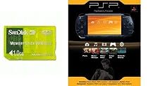 New SONY Black PlayStation Portable Slim with 1GB Memory Card