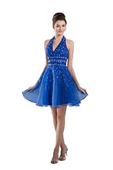 Halter Silk Beaded  Dress