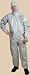 Tychem F Coverall with Hood, Elastic Wrists and Ankles - 6 per case - Small