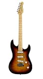 Godin  Progression Electric Guitar (Vintage Burst Flame, Roseword Neck)