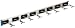 Crawford-Lehigh 36360-6 Ultra Hold 36-by-5-Inch Eight-Hook Tool Rack