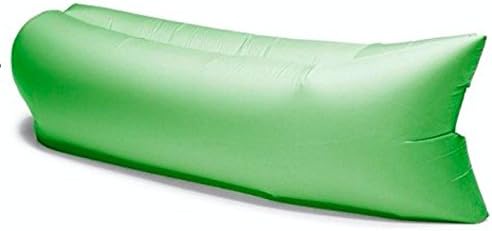 Green Original Chill Sack - Air Sofa - Inflatable Portable Design - Ultimate Outdoor Lounger - All Natural Inflation - Beach Chair - Camping Bed - Festival Hangout