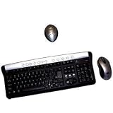 27MHZ Rf Multimedia Mouse/kybd Optical 3-BTN Blk/slvr 15 Hot Keys
