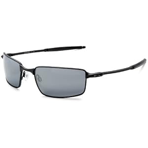 Oakley Men's Square Wire Iridium Polarized Sunglasses