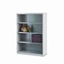 Tennsco Executive Steel Bookcase w/ Glass Drs, 4 Shelves, 36w x 15d x 52h, LGY