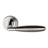 Designer PHOENIX Internal Door Handle Pair Lever on Rose in Dual Chrome Passage by Excel Hardware [並