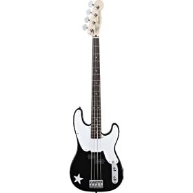 Squier by Fender Mike Dirnt Precision Bass, Black
