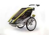 Chariot Deluxe Cougar 1 CTS Adventure Carrier (Chassis Only) - Avocado/Silver/Grey