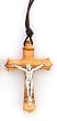 Necklace - Crucifix - 1 and 3/4in. Height - IMPORTED FROM ITALY