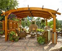 14' x 14' Sonoma Pergola (Redwood)