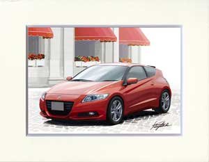 KEN-1（イラスト）: ホンダ　CR-Z（赤）