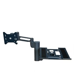 Kensington K60905US Column Mount Notebook-Monitor Dual Arm with SmartFit System, Black