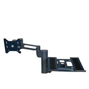 Kensington K60905US Column Mount Notebook-Monitor Dual Arm with SmartFit System, Black by Kensington