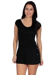 Misses Scoop Neck Mini Dress 