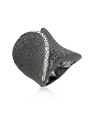 Hammered Two-Tone Fashion Ring