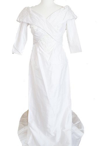 Ivory Silk Escapades Bridal Dress Wedding Gown, Size 10, FL40