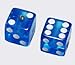 ALLPARTS DICE KNOB/CLEAR BLUE {[mu