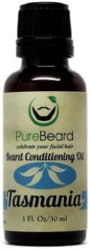 PureBeard Conditioning Oil for Beard - Tasmania, 30ml/1 fl. oz with Kent 81T Beard Comb by PureBeard