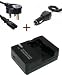 ABC Products battery CHARGER for Panasonic Lumix SDR-S7, SDR-S9, SDR-S10, SDR-S15, SDR-SW20, SDR-S26, SDR-SW28, DMC-FS20, DMC-FS3, DMC-FS5, DMC-FX30, DMC-FX33, DMC-FX35, DMC-FX36, DMC-FX37, DMC-FX38, DMC-FX55, DMC-FX500, DMC-FX520 Digital Camera Camcorder CGA-S008, CGA-S008E, DMW-BCE10, (DMWBCE10), VW-VBJ10 (VWVBJ10)