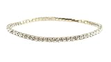 Anklet - A6 - Swarovski (tm) Crystal - Stretch ~ Clear