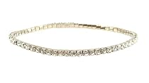 Anklet - A6 - Swarovski (tm) Crystal - Stretch ~ Clear