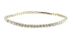 Anklet - A6 - Swarovski (tm) Crystal - Stretch ~ Clear