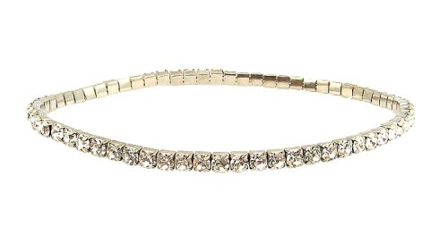 Anklet - A6 - Swarovski (tm) Crystal - Stretch ~ Clear