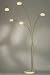 Five Light Marble and Glass Arc Floor Lamp