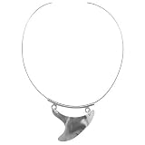 Sterling Silver Modern Contemporary 16in Wire Collar Neclace - Artisan Handcrafted in Mexico by SkyeSterling