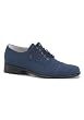 Mens Blue Faux Suede Shoe