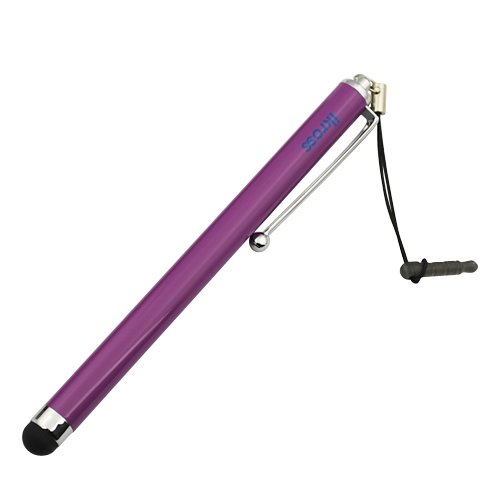 Ikross Universal Purple Stainless Steel Touch Screen Stylus with 3.5mm Adapter Plug – Retail Packaging