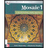 Mosaic 1 : Listening / Speaking - With CD