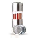 ADHOC GS16 BAUHAUS LINIE Paprika-Streuer, Edelstahl/ Acryl, 10 cm