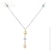 WILLOW GOLD: *BETTINA BLUE TOPAZ DIAMOND NECKLACE*