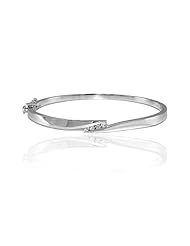 0.28ct Diamond Accented Bangle 14k Gold
