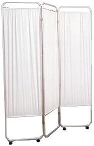 Standard Privacy Screen with Casters Color: Green