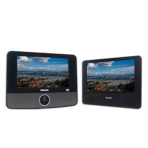 7 Philips PET726 Widescreen Portable DVD Player w Additional LCD Screen (White) 